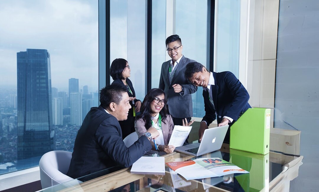 team meeting about finance