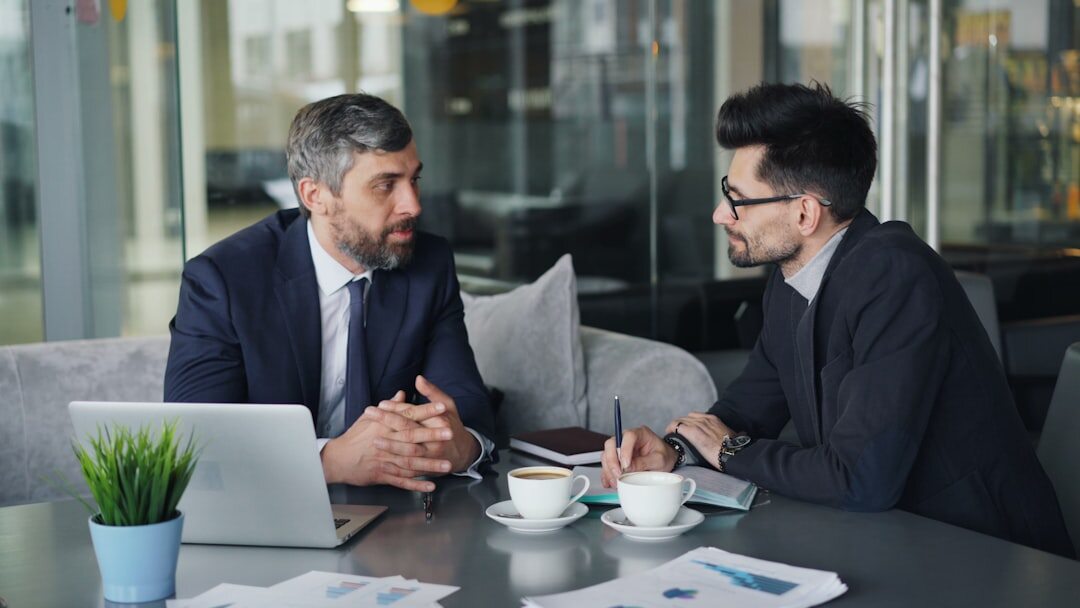 business meeting with documents